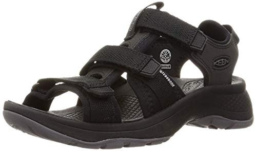 KEEN Women's Astoria West Open Toe Sandal, Black/Black, 6 UK