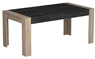 Befara ZWEIFARBIG ESSTISCH Stone, Eiche/Dunkelgrau, 138,4 x 90 x 77,1 cm, zweifarbiger Esstisch
