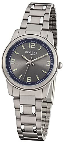 Regent Damen Analog Quarz Uhr mit Titan Armband 12290504