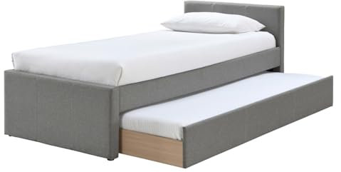 Miliboo Ausziehbett 90 x 195 grau Macco