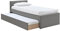 Miliboo Ausziehbett 90 x 195 grau Macco