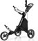 COSTWAY Golf Trolley, 3 Rad Golftrolley, Golfwagen Golf klappbar, Golfcaddy Golf Push Cart aus Aluminum, Golfcaddy mit Schirmhalter, T-Stückhalterung und Aufbewahrungstasche