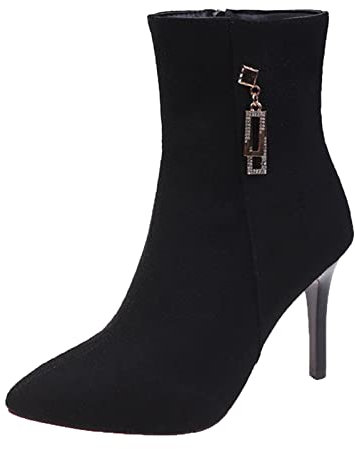 Yowablo Mode Herbst Winter Damen Stiefeletten High Heel Reißverschluss Bequem Jack 37