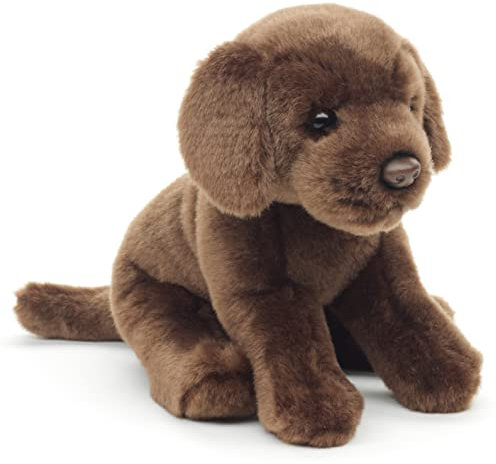 Uni-Toys - Labrador Welpe (braun), ohne Leine - 23 cm (Höhe) - Plüsch-Hund - Plüschtier, Kuscheltier
