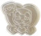 The Cookie Cutter Hub 11 cm Valentinstag Superheld I Love U Ausstechform und passender Präger für Kekse, Kekse, Ton, Backen, Dekoration