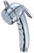 HpLive Duschkopf, 1,27 cm (1/2 Zoll) Hochdruck-Handbrause mit Start/Stopp-Taste für Badewannen, Boote, Wohnwagen, Wohnmobile und Friseursalon-Duschen, verchromt
