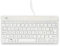 R-Go Clavier Compact Break, Filaire USB-C, avec Logiciel de Pause Anti-RSI, Raccourcis Multimédias, AZERTY Français, Compatible avec Windows/Mac, Blanc