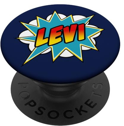 Jungen Levi Comic Buch Superhelden Name PopSockets mit austauschbarem PopGrip