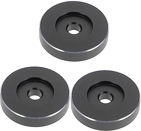 3pezzi Adattatore Per Dischi Vinile Da Compatibile Con Giradischi Per Uso Professionale e Domestico Stabilità e Qualità Audio Eccellente