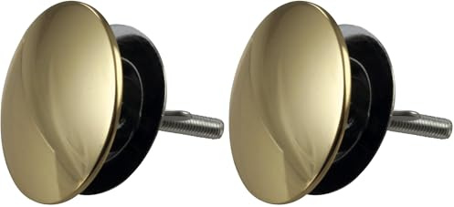 Westbrass D202-01 2 Kitchen Sink Hole Cover, Polished Brass, 2 Pack