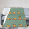Jmorco Yoga Mops-Druck, weiche Decken, warme und leichte Heimdekorationsdecke, 50 x 40 cm
