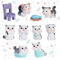 11Pezzi Mini Gatto Giocattolo Decorazioni per Torte, Decorazioni per Feste di Gatto, Cat Decorazione Torta a Tema Coniglio Gatto Topper per Cupcake per Bambini Feste di Gatto, Baby Shower
