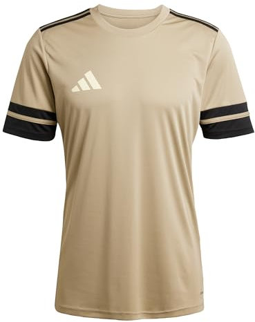 adidas Men's SQUADRA25 Jersey Short Sleeve, Blanch Cargo/Black/Warm Vanilla, S