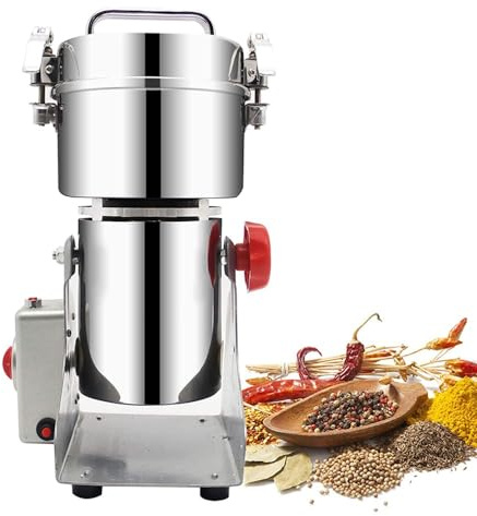 Elektrische Getreidemühle, kommerzielle Swing-Mühlen, Gewürz- und Kräutermühle, kommerzielle superfeine Maschine for trockenes Getreide, Pulverisierer for trockenes Getreide, Mais, Pfeffer, Kaffee ( S