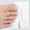 DANNI & TONI 37Pcs Toenail Semi Cured Gel Nail Strips(Aroma),Blue Flower Design Pedicure Salon-Quality Nail Polish Strips Toenail Manicure Stickers Set