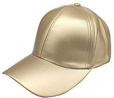 Cappellino da baseball da donna, unisex, regolabile, da baseball, da baseball, da donna, colore rosa, gold, Taglia unica