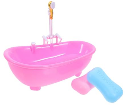 BCOATH Miniatur-badewanne Schmücken Für Puppenhaus 1 Set Puppe Badewanne Wasser Spray Für Pretend Play