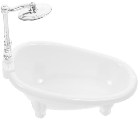 TOYANDONA Miniatur Badewanne Für Puppenhaus Realistische Badewanne Puppenmöbel Zubehör Für Dollhouse Badezimmer Dekoration Ideal Für Kreative Spielwelten Und Mini Einrichtung