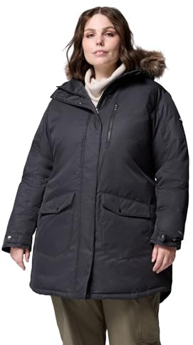 Columbia Womens Suttle Mountain Long Insulated Jacket, Black, Medium