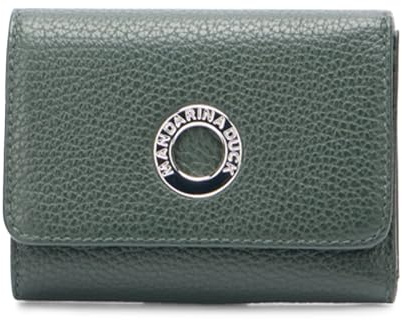 Mandarina Duck Mellow Leather Wallet, Reisezubehör Damen-Geldbörse, Einheitsgröße, Pine Green, Einheitsgröße