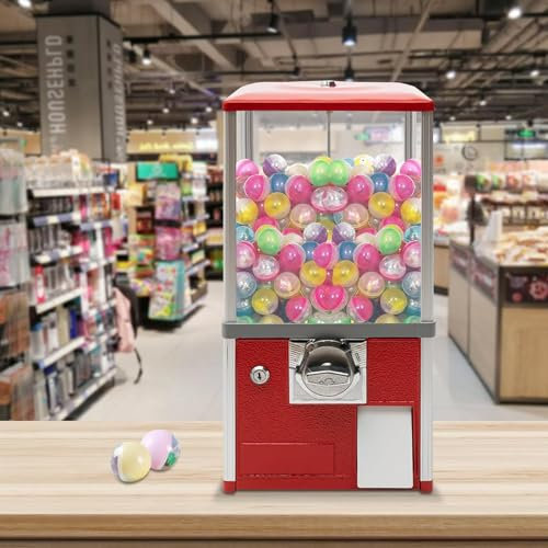 Kapselautomat für Zuhause, Spiel- und Einzelhandelsgeschäfte – kommerzielle Bonbon-Maschine mit Schlössern für Spielzeug mit 4,5–5,5 cm Durchmesser