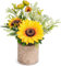RIOFOGO Künstliche Sonnenblumen im Topf – Realistische Sonnenblumen-Dekoration für Zuhause, Küche & Badezimmer – Gelbe Künstliche Blumen in Töpfen, Pflegeleichte Deko-Idee für Wohnen & Garten