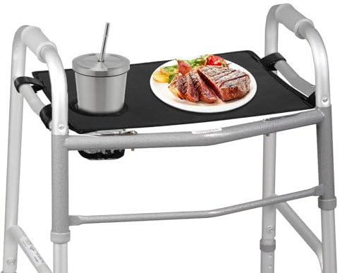 Plateau d'apprentissage pliable avec porte-gobelet, plateau universel pour poussettes, personnes âgées, adultes, plateau d'apprentissage à roulettes, pliable, accessoire portable