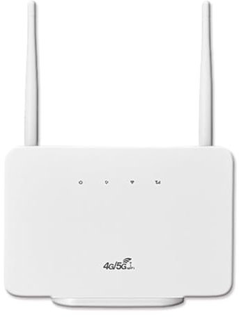 Vocdikficy Router Wireless 4G 300Mbps 4G LTE CPE Router Modem Antenna Esterna con Slot per Scheda SIM Connessione Internet Spina UE