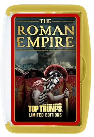 Top Trumps The Roman Empire Limited Edition Card Game | Educational History Game Featuring Julius Caesar, Cleopatra & Ancient Rome | Fun Family Game for Kids & Adults