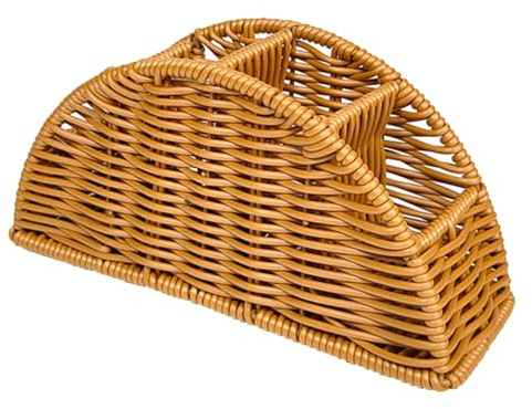 OSALADI Support De Télécommande En Rotin Synthétique 4 Compartiments Organisateur De Bureau Portable Rangement Télécommande Tv Stylos Petits Objets