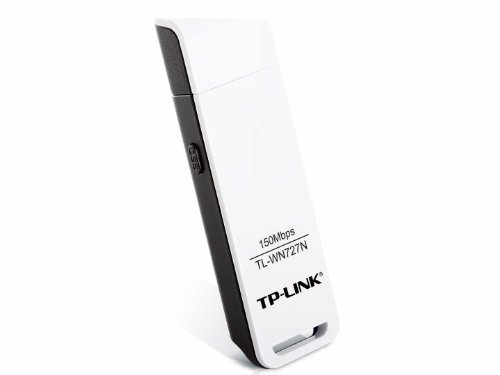 TP-Link TL-WN727N WLAN USB-Adapter (150 Mbps, Wireless-N-Geschwindigkeit, WPA/WPA2-Verschlüsselung, WPS) weiß/schwarz
