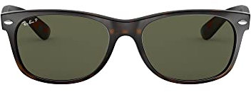 Ray-Ban RB2132 New Wayfarer Sonnenbrille 52 mm, Braun (Tortoise), 52 mm