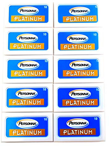 Personna Platinum Rasierklingen 100 Rasierklingen für Rasierhobel