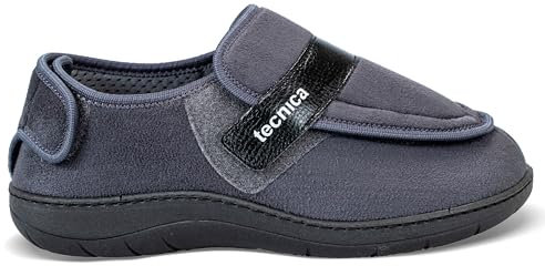 EXTRO STYLE - Scarpe Ortopediche Donna e Uomo, Tecnica 3A, per Fasi Post Operatorie, Cute Fragile, Problemi Vascolari, Plantare Estraibile, Scarpe Antiscivolo in Microfibra, Grigio, Taglia 43
