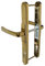 Universal Flexi UPVC Repair Door Handle Set Adjustable 92mm 68mm 62mm PZ Lever (Gold)