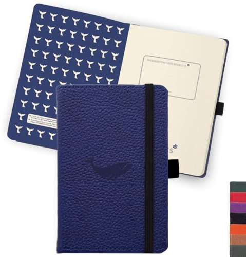 Dingbats* - Tierwelt Kleines Notizbuch A6 Liniert - Hardcover PU Leder Journal für Arbeit, Reisen - Elastischer Verschluss, Stifthalter, Lesezeichen
