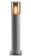 SLV Standleuchte Lisenne | Dimmbare LED Standleuchte, Outdoor-Standlampe für Terasse, Garten, Weg | Moderne rustikale Stand-Lampe in exklusivem Design (Rauchglas-Optik, Basalt-Stein, E27 )