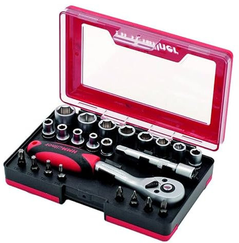 HMMüllner Steckschluesselsatz 23-teilig, 1/4, 4-14 mm