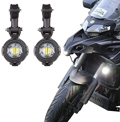LED-Scheinwerfer Zusätzliche Universal-Motorrad-Scheinwerfertiefe + Universalhalterungen Motorrad/wasserdichte IP67-Smartbomb (kein Verdrahtungssatz ohne Grills)