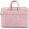 TECOOL 13,3 Zoll Laptop Tasche Hülle für 13.6 MacBook Air M3 M2 2024 2022,13 MacBook Pro/Air M2 M1 2022-2012,14 MacBook Pro M3 M2 M1 2023 2021,wasserdichte Notebooktasche Leder Schutzhülle,Rosa