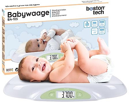 Babywaage Digitale Kinderwaage und Haustiere bis 25Kg | LED-Digitalanzeige Gewichtskontrolle ab Geburt Hohe Ablesegenauigkeit Tarafunktion Automatische Abschaltung Modell BA105