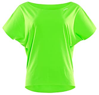 WINSHAPE Damen Super Leichtes Functional Dance-top Dt101 T-Shirt, Neon-grün, L EU