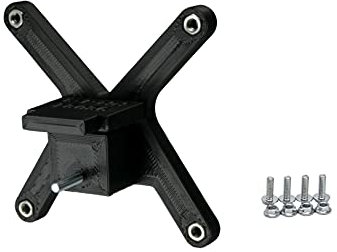 3IDEE VESA Adapter kompatibel mit HP Pavilion Monitor (27q) - inklusive Schraubenset - 75x75 mm (schwarz)