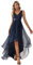 Ever-Pretty Robe Femme Soirée Tulle Paillettes sans Manche Col V Prom Bal