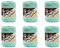 Lily Sugar'N Cream Beach Glass Yarn - 6 Pack of 71g/2.5oz - Cotton - 4 Medium (Worsted) - 120 Yards - Knitting/Crochet