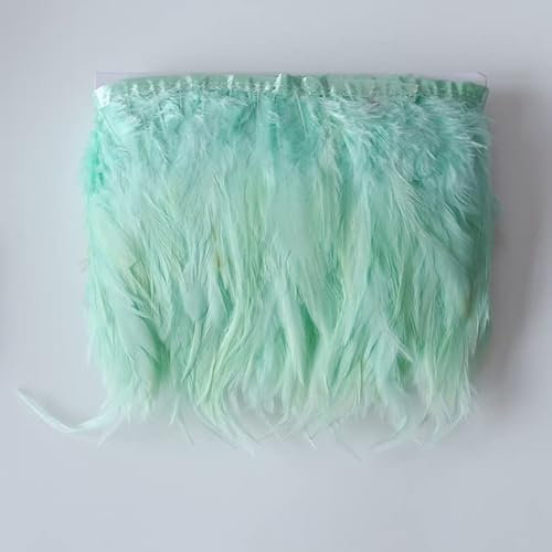 VIXDA Juju Hut 1 Meter Hähnchen Hahn Federn Trimmen Fransen 10-15CM Feder Dekoration Band Craft DIY Tapisserie Zubehör