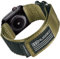 compatibile con la banda di Apple Watch, cinturino in nylon robusto con anello per iWatch, banda di sostituzione resistente per le serie 7/6/5/4/3/2/1/SE uomini donne