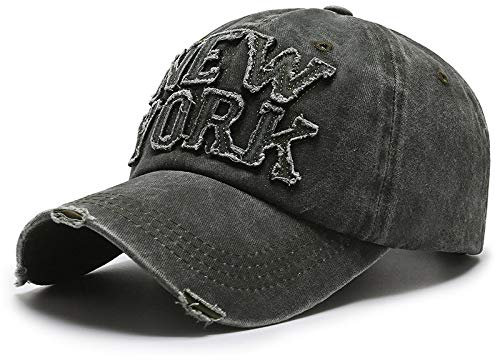 Generic New York Herren Sommer Cap Baseball Caps Für Damen Dad Hats Gewaschene Baumwolle Snapback Trucker Cap Ny Hat Verstellbar ArmyGreen