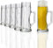 Stölzle Oberglas Bierkrug Premium ribbed / 6er Set Bierkrüge 0,5 Liter/Stabiler Bier Krug/Biergläser 0,5 Liter aus Soda Lime Glas/Bierseidel 0,5l Spülmaschinengeeignet