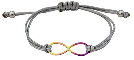Autism Rainbow Infinity Bracelet Awareness Support Autistic Infinity Connector With Nylon Cord Prism